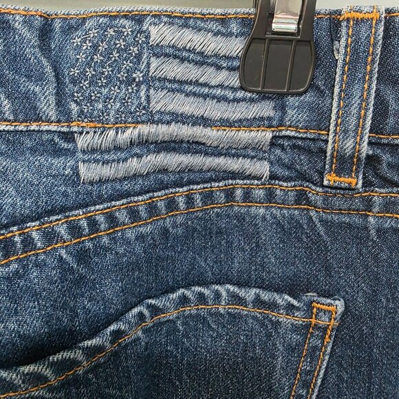 Revice Patchwork Jeans Women’s Size 28 Made in USA Straight Leg High Rise - Picture 12 of 16